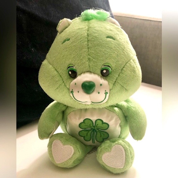 CARE BEARS- GOOD LUCK SHAMROCK 8 INCH CARE BEAR FROM EARLY 2000’S - Picture 14 of 14